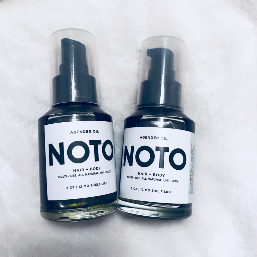 x2 bottles of NOTO agender oil